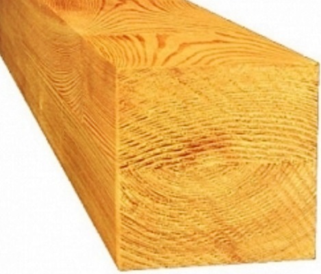 Обрезной деревянный брус лиственница